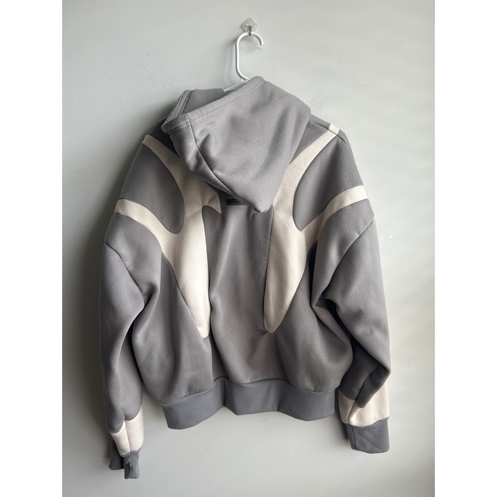 Manfinity Gray Full Zip Hoodie Mens Size Medium JIT24006600 - Picture 5 of 10